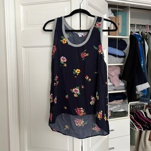 Splendid LA navy floral tank!